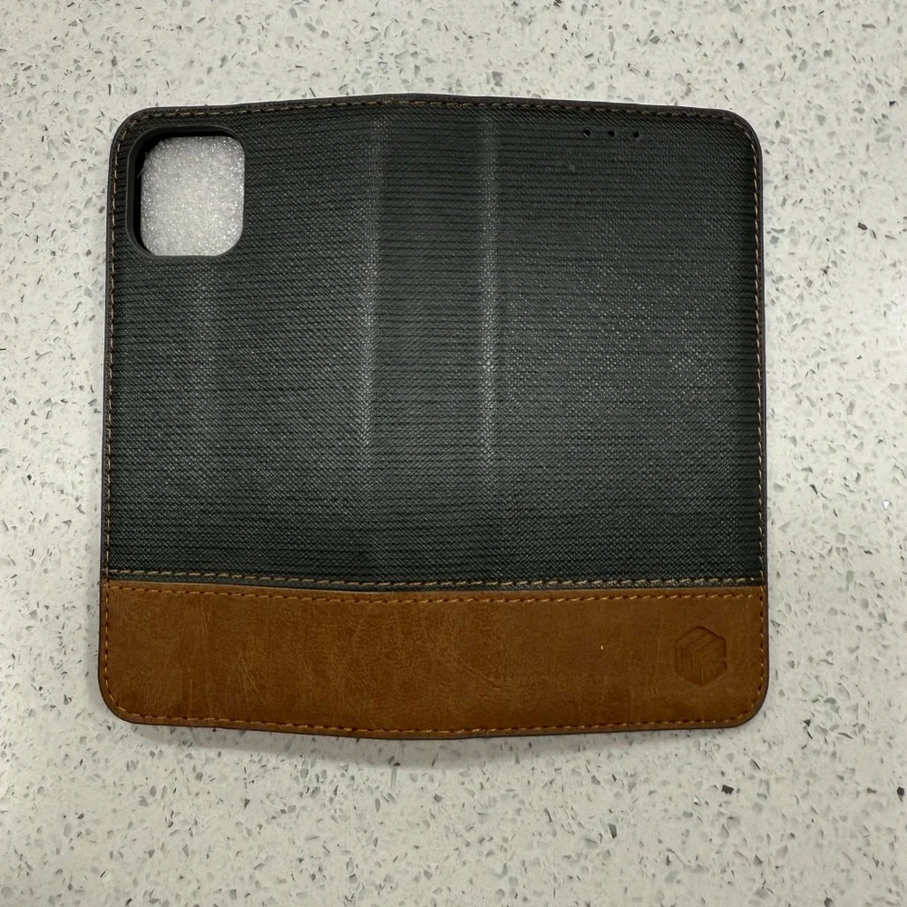 Brand New WenBelle iPhone 11 Pro Wallet Cases (2) - 5.8in - Grey / Brown